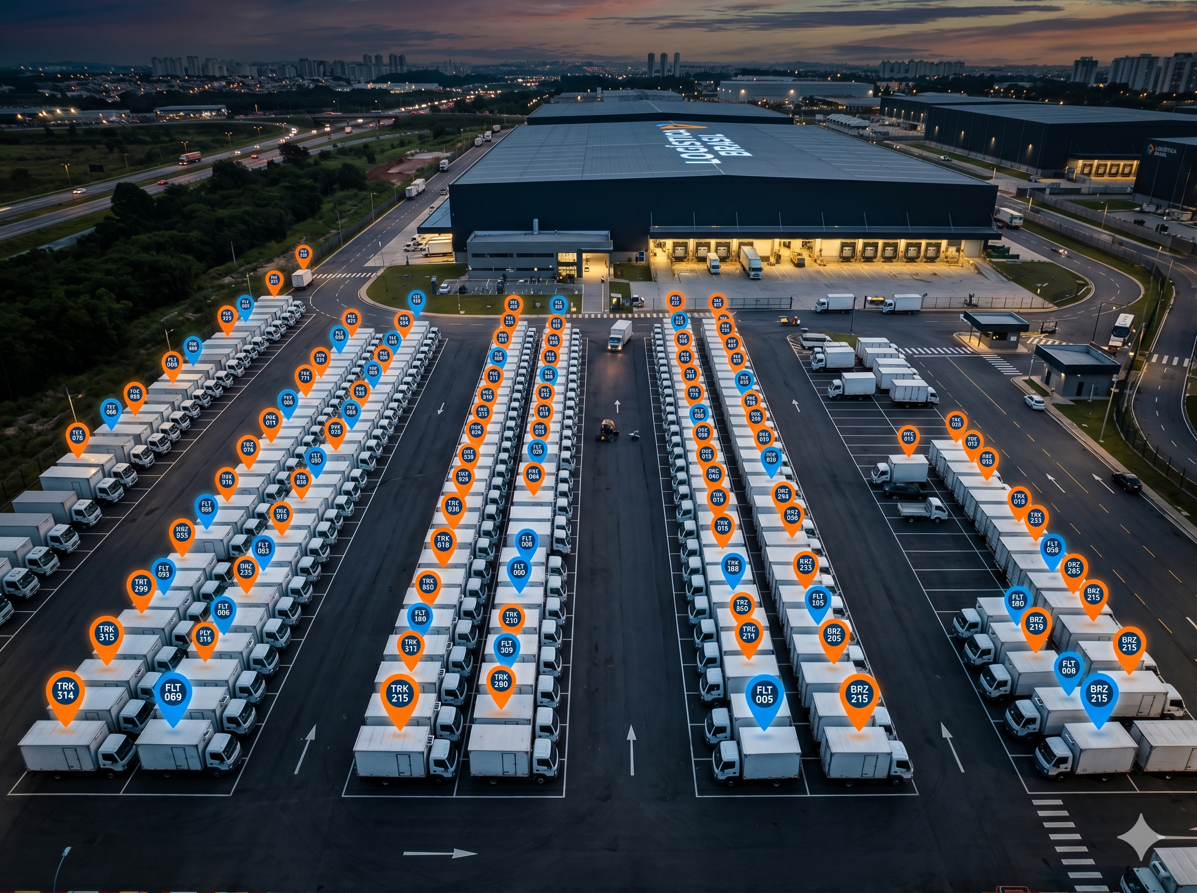 Frota de veículos — rastreamento GPS em tempo real